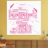 ASL - Innerlijke Schoonheid - Dove Cultuur "Vee Ve Canvas Afdruk (Insitu (Woonkamer))