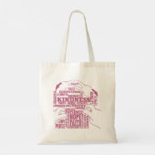 ASL - Innerlijke Schoonheid - Dove Cultuur "Vee Ve Tote Bag (Achterkant)