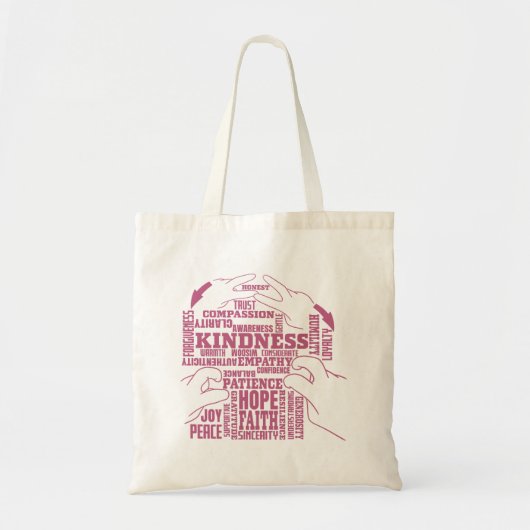 ASL - Innerlijke Schoonheid - Dove Cultuur "Vee Ve Tote Bag (Voorkant)