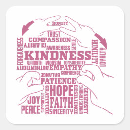 ASL - Innerlijke Schoonheid - Dove Cultuur "Vee Ve Vierkante Sticker