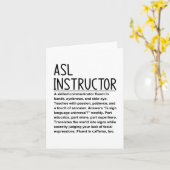 ASL-instructeur Kaart (Gele Bloem)