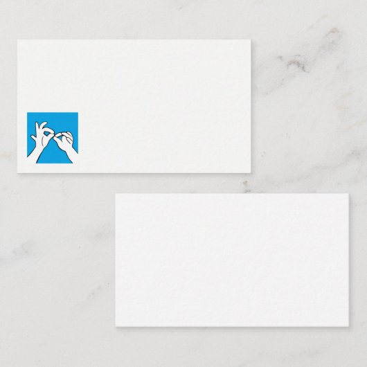 ASL Interpret Visitekaartje (Voorkant / Achterkant)