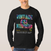 ASL Interpreter Appreciation Week Back to School T-shirt (Voorkant)