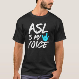 ASL is mijn stem - doof bewustzijn T-shirt