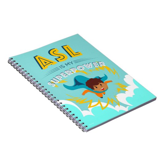 ASL is mijn superkracht Notitieboek (Rechterzijde)