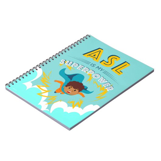 ASL is mijn superkracht Notitieboek (Linkerzijde)