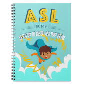 ASL is mijn superkracht Notitieboek (Voorkant)