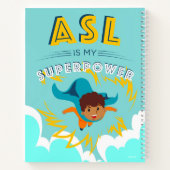 ASL is mijn superkracht Notitieboek (Achterkant)