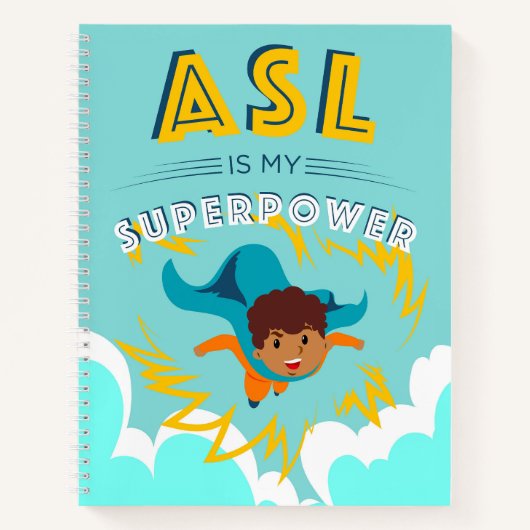 ASL is mijn superkracht Notitieboek (Voorkant)