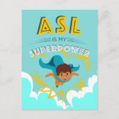 ASL is mijn Superpower Briefkaart (Voorkant)