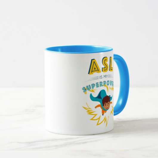 ASL is mijn Superpower Mok (Voorkant rechts)