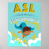 ASL is mijn Superpower Poster (Voorkant)