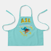 ASL is mijn Superpower Schort (Voorkant)