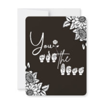 ASL "Je bent de beste" flat dank u kaart