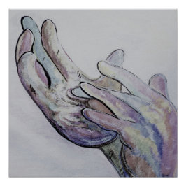 ASL Jesus Denim Coloring Poster