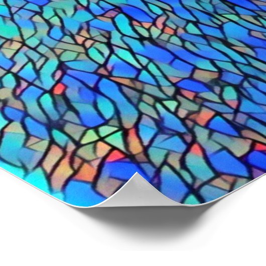 ASL Jesus Glas in lood Effect Poster (Hoek)