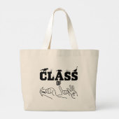 ASL - Klasse van 2026 - Afstuderen ASL Design Grote Tote Bag (Achterkant)