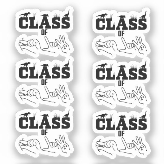 ASL - Klasse van 2026 - Afstuderen ASL Design Sticker (Voorkant)