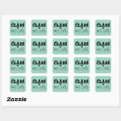 ASL - Klasse van 2026 - Afstuderen ASL Design Vierkante Sticker (Vel)