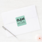 ASL - Klasse van 2026 - Afstuderen ASL Design Vierkante Sticker (Envelop)