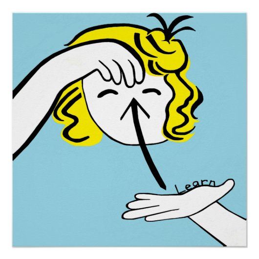 ASL LEARN POSTER (Voorkant)