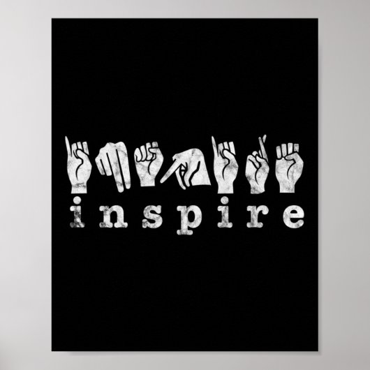 ASL-leraar Amerikaanse gebarentaal doofheid Poster (Voorkant)