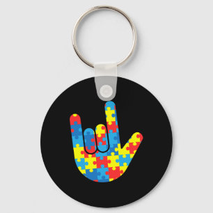 Asl Liefde Gebarentaal Autisme Cadeau Bewustzijn O Sleutelhanger