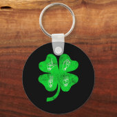 ASL Liefde Gebarentaal St Patrick's Day Deaf Aware Sleutelhanger (Achterkant)