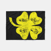 Asl Liefde Gebarentaal St Patrick's Day Dove Bewus Fleece Deken (Voorkant (Horizontaal))