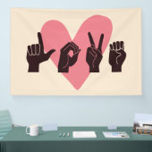 ASL Liefde IV - Valentijnsdag Spandoek (Beurs)