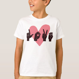 ASL Liefde IV - Valentijnsdag T-shirt