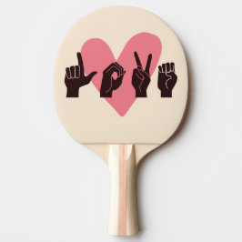 ASL Liefde IV - Valentijnsdag Tafeltennisbatje