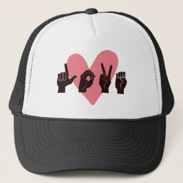 ASL Liefde IV - Valentijnsdag Trucker Pet