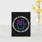 ASL Liefdesbord Disability Awareness Kaart (Gele Bloem)