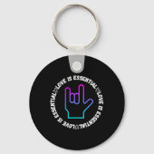 ASL Liefdesbord Disability Awareness Sleutelhanger (Achterkant)