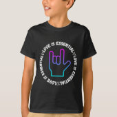 ASL Liefdesbord Disability Awareness T-shirt (Voorkant)