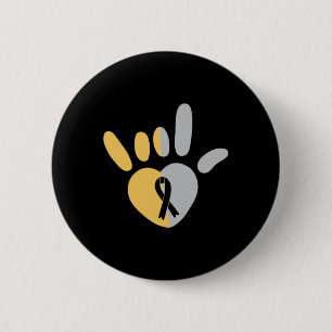 Asl Liefdesteken Amerikaanse Gebarentaal Doof Bewu Ronde Button 5,7 Cm