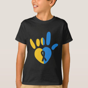 Asl Liefdesteken Niet-verbale Down Syndroom Bewust T-shirt