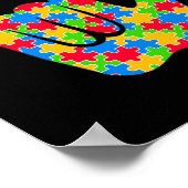 ASL Love Gebarentaal Autisme Bewustzijnsondersteun Poster (Hoek)