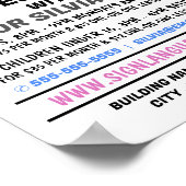 ASL, Love Gesture, Sign Language CourAdvert Poster (Hoek)