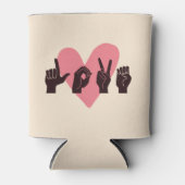 ASL Love IV - Valentijnsdag Blikjeskoeler (Voorkant)