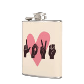 ASL Love IV - Valentijnsdag Heupfles (Links)