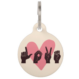 ASL Love IV - Valentijnsdag Huisdierpenning