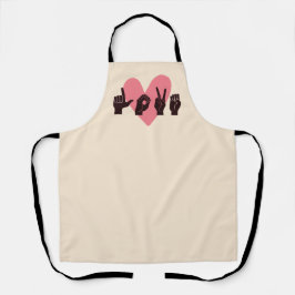ASL Love IV - Valentijnsdag Schort