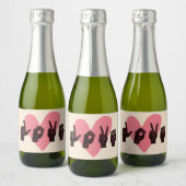 ASL Love IV - Valentijnsdag Sparkling Wijnetiket (Flessen)