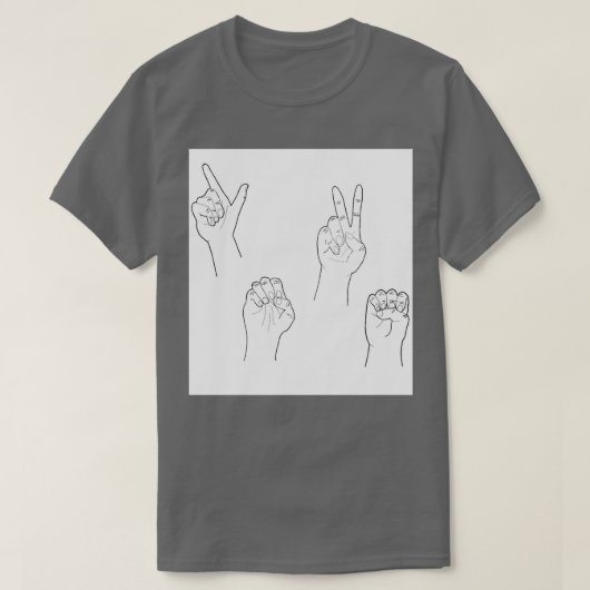 ASL Love Pattern T-shirt (Design voorkant)