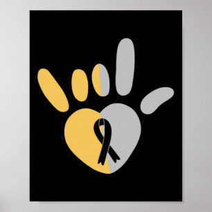 ASL Love Sign Amerikaanse Gebarentaal Dove Awarene Poster