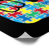 Asl Love Sign Autism Awareness  Poster (Hoek)