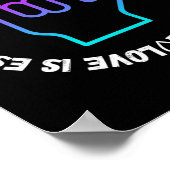 Asl Love Sign Disability Awareness Poster (Hoek)