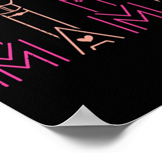 ASL Mama American Sign Language Deaf Awareness Sup Poster (Hoek)